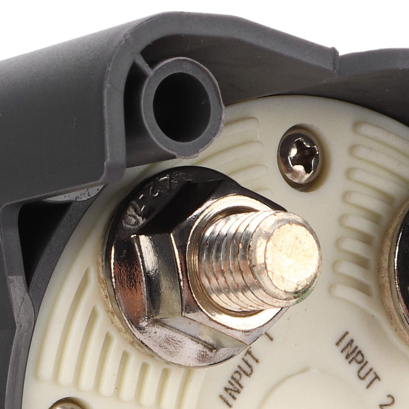 Jiawu 500A Battery Disconnect Switch, 3 Position Power Cut Master Switch, IP66 Ignition, for RV Boat, with Tinned Copper Studs