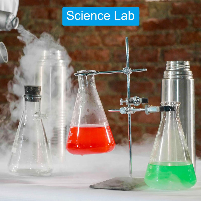 PATIKIL Erlenmeyer Flask, 8Pcs 150ml 5oz Narrow Mouth Graduated Flasks Borosilicate Glass with Printed Graduation for Lab Experiment Chemistry Science Study 150ml/5oz 8