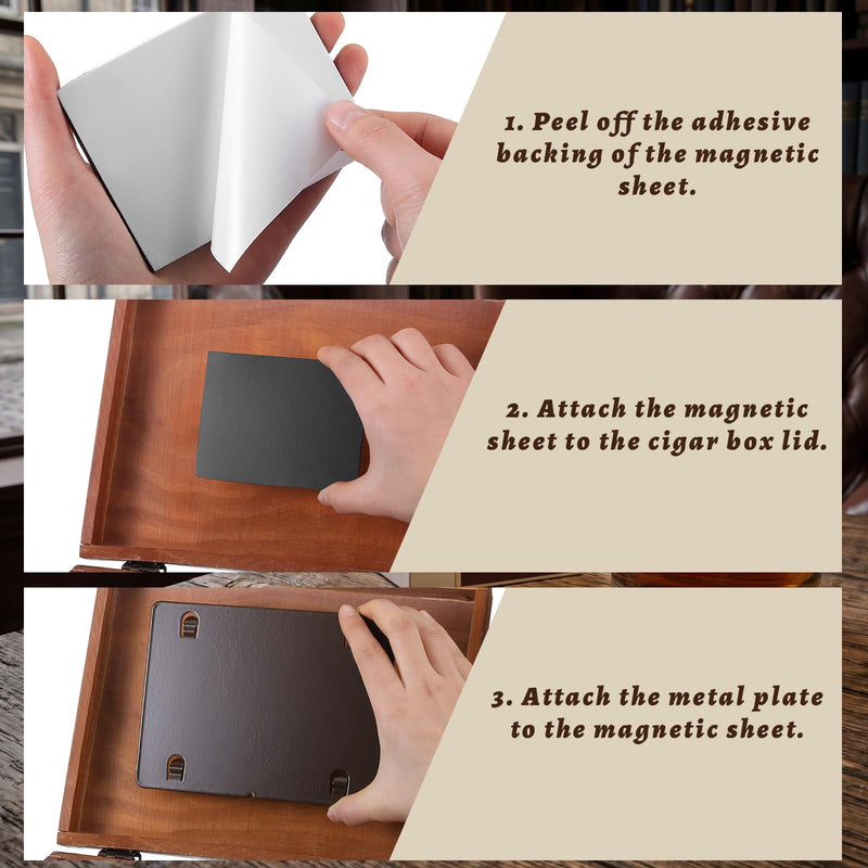 2 Set Metal Humidity Pack Mounting Plate Magnet Holder