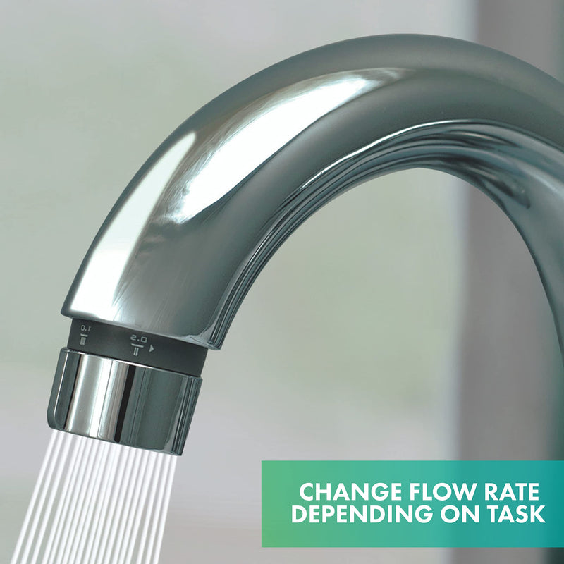 Niagara Conservation N3610CH Tri-Max 1-Spray 0.5-1.5 GPM 1.4-in. Pressure-Compensating Needle-Spray Faucet Aerator Chrome | Bathroom Sink and Kitchen Sink Aerator for Home Improvement Standard
