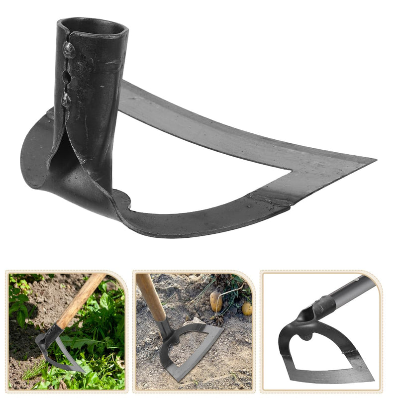 DOITOOL Hollow Garden Hoe, Manganese Steel Garden Hoe, Heavy Duty Handheld Weeding Rake for Backyard Farming Soil Loosening Tilling and Planting Gardening Farm Planting, Metal Soil Digging Weed Puller