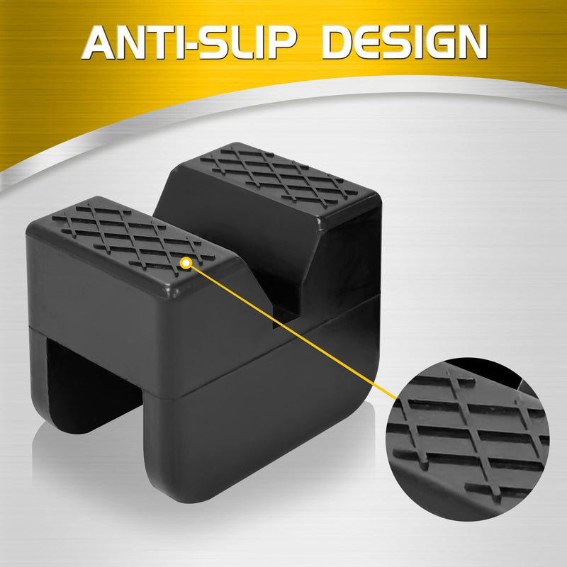 TONDA Jack Stand Pads, Universal Rubber Jack Pad Adapter, Rail Pinch welds Protector, 2 Pack
