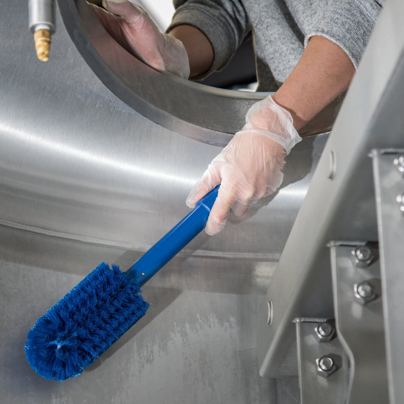SPARTA Industrial Tank Brush Pipe Brush, Drain Brush with Handle for Commercial Kitchens, Polyester, 16 Inches, Blue