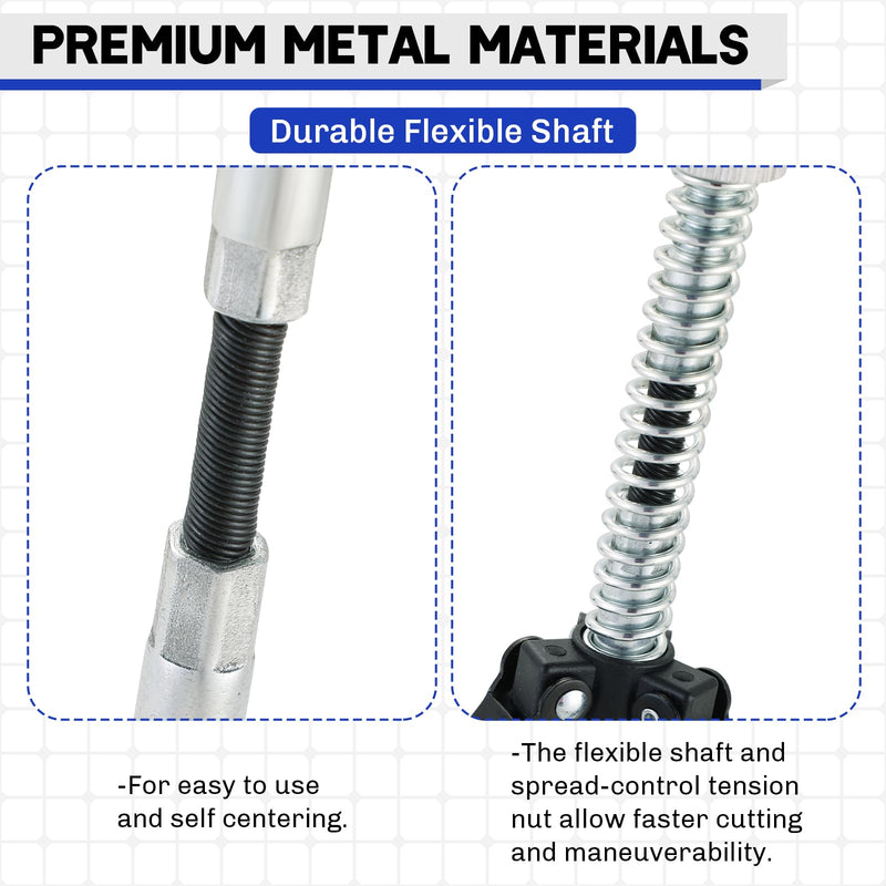 3PCS Engine Cylinder Hone Tool | Minimum 1" to Maximum 7" Diameter Adjustable Deglazer with Extra 9PCS Stones 220 Grit Engine Cylinder Hone Set for Grinding Holes (1-1/8",2" and 4") 1-1/8",2"and 4"