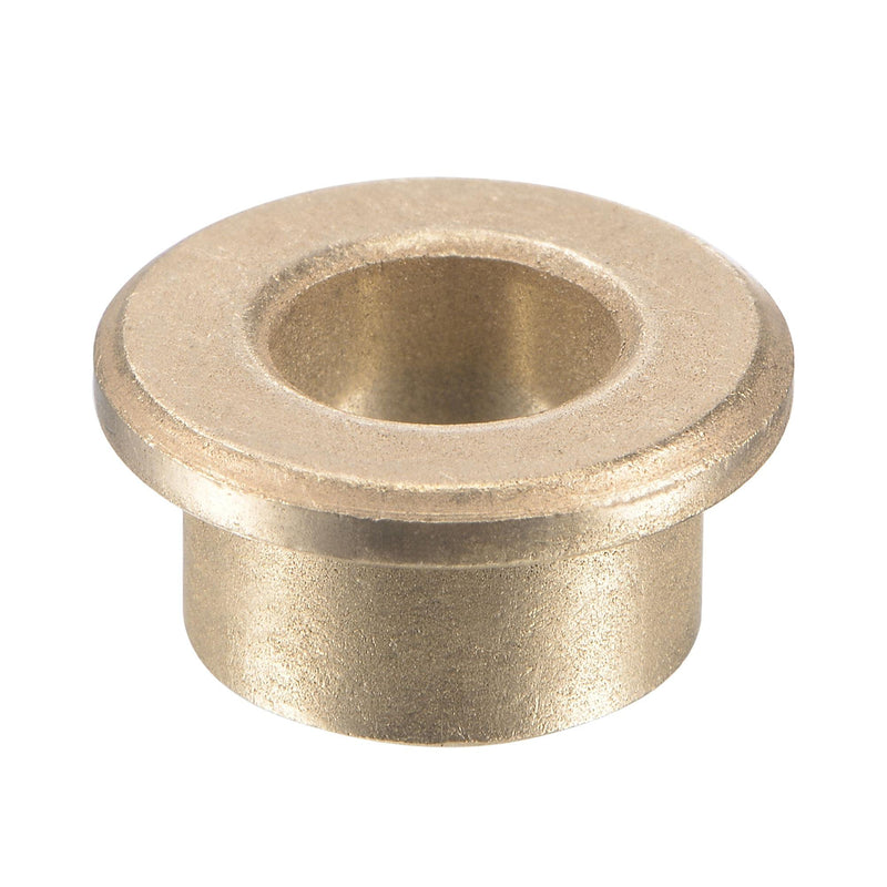uxcell Flange Sleeve Bearings 8mm Bore 12mm OD 8mm Length 16mm Flange Dia 2mm Flange Thickness Sintered Bronze Self-Lubricating Bushing 4pcs 8x12x8mm