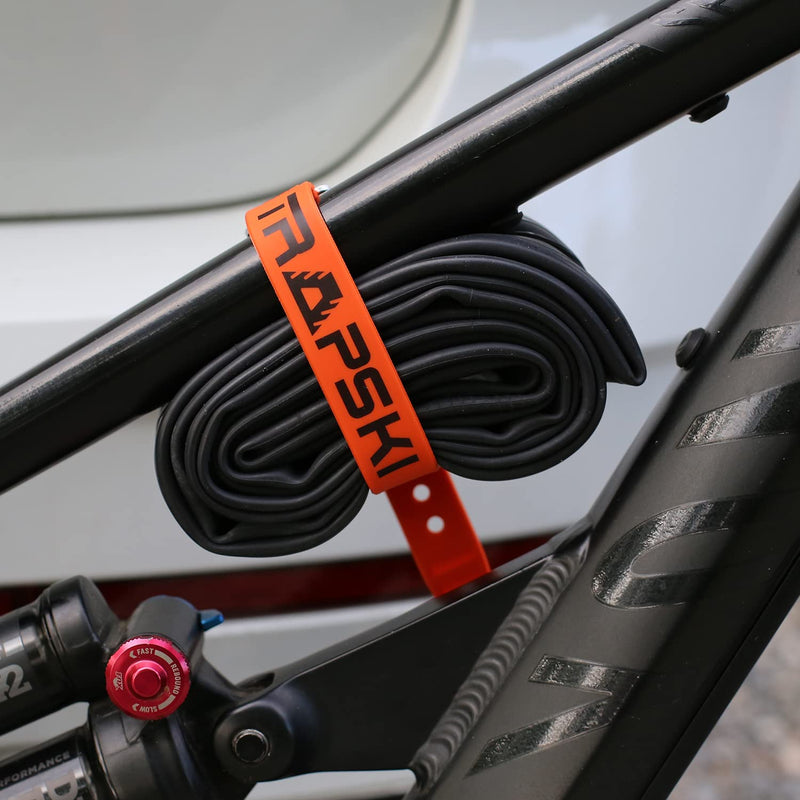 TRAPSKI Voile 15 Inch Aluminum Buckle Strap | Multi-Use Tension Strap for Skis, Bikes, Cargo, Tools, Marine & Boating, Outdoor Sports | UV-Resistant | Made in The USA (Orange 3PK) Orange 3PK