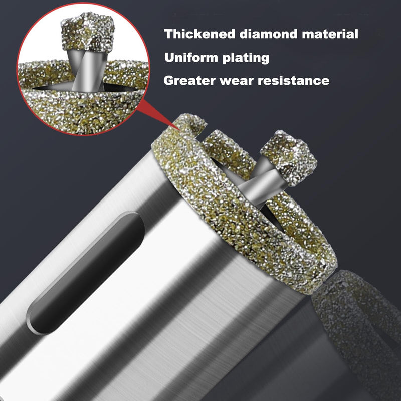 120mm Diamond Drill Bit with Pilot Bit, Tile Glass Hole Saw, Suitable for Tile, Ceramic, Glass, Porcelain, Marble, DIY Kitchen Bathroom Shower 120mm