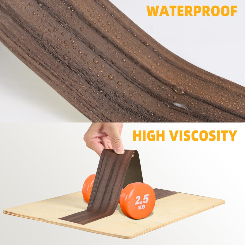 GSCIT Club Wood Grain Repair Tape, 2.4 inch X 15ft Self Adhesive Walnut Grain Repair Patch for Tables, Chairs, Baseboards, Doors, Windows, Floors, Handicraft DIY. 2.4"x 15ft