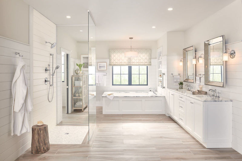 Moen YG6424CH Bathroom Safety 24-Inch Stainless Steel Traditional Bathroom Grab Bar, Chrome 24 Inch