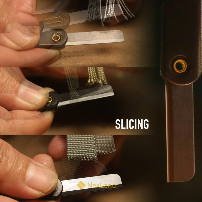 NexLand CK1 Ceramic Striker Micro Size Folding Utility Knife Blade Razor Sharp Black Ceramic Blade 4pcs