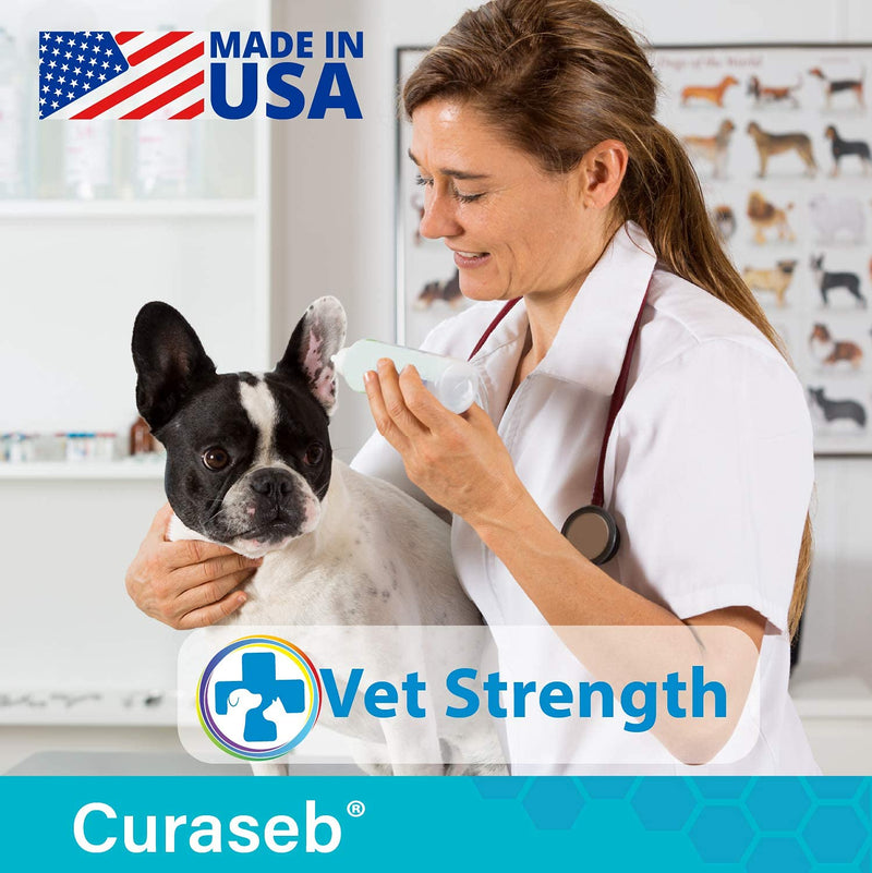 BEXLEY LABS Curaseb Cat & Dog Ear Infection Treatment - Stops Infections, Inflammation & Itchiness, Veterinary Strength 4oz (Pack of 1) - PawsPlanet Australia