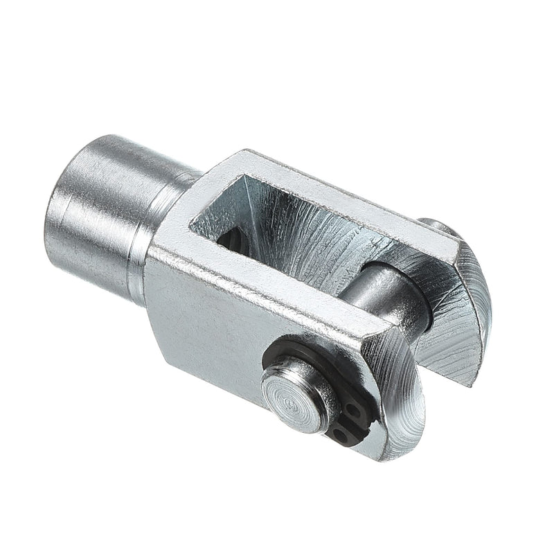 PATIKIL M8x1.25 Air Cylinder Rod Clevis End, 3 Pack Female Thread Y Connector 42mm Length for Air Cylinder Foot Mounting Work, Silver