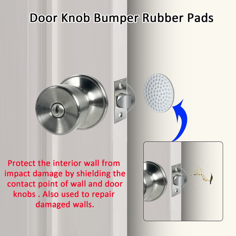 JO.KO Door Knob with Lock and Keyed, Satin Nickel Round Ball Lock Interior/Exterior Door Knob for Bedroom Or Bathroom (Stainless) 1 Piece Keyed Entry Satin Stainless