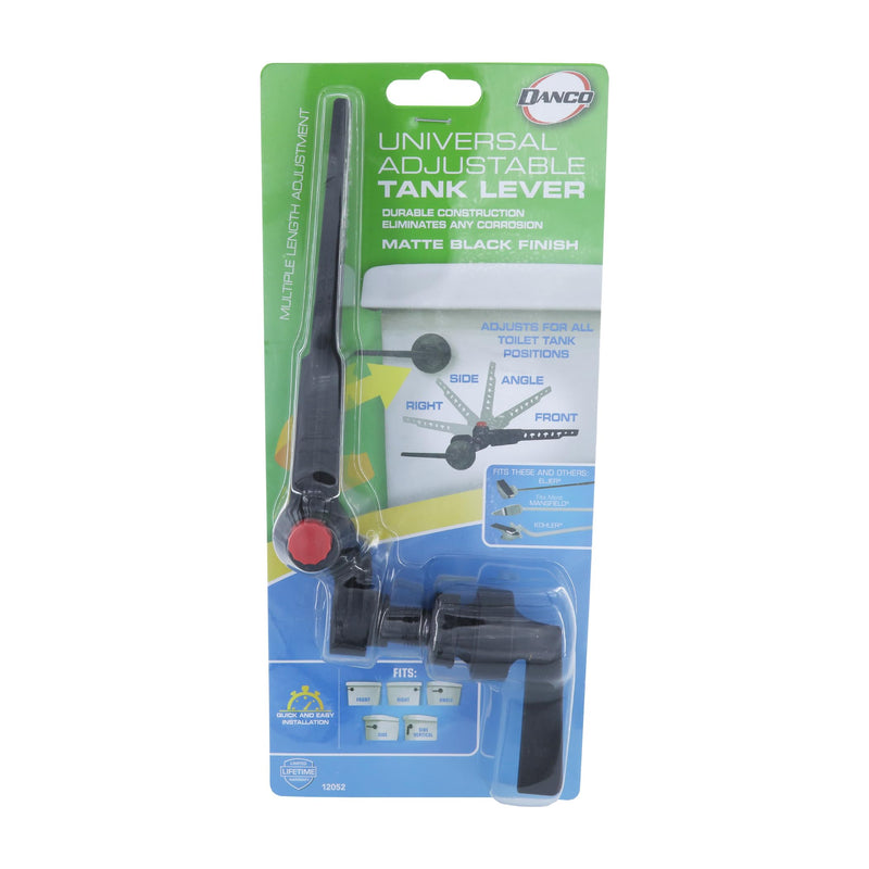 Danco 12052 Toilet Tank Lever, Matte Black Straight Handle