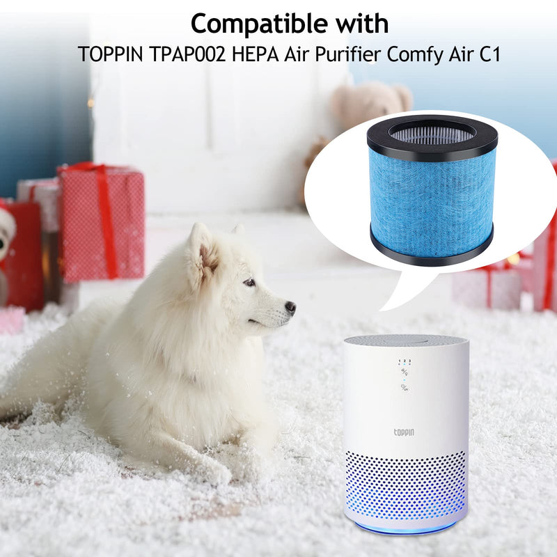 KEEPOW TPAP002 Hepa Filter Replacement Compatible with TOPPIN TPAP002