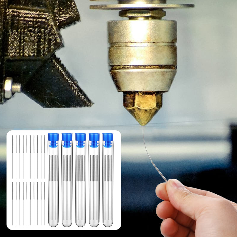 50 Pieces 3D Printer Nozzle Cleaning Kit,0.4 mm Stainless Steel Needles Cleaner 3D Printer Nozzle Cleaner 3D Printer Accessory 0.4mm / 50 Pieces