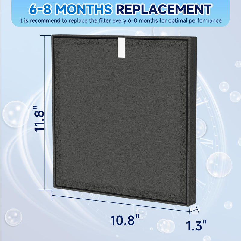2 Pack TZ-K2 Replacement Filter for Tolife Air Purifier, TZ-K2-A Filter 2 Pack