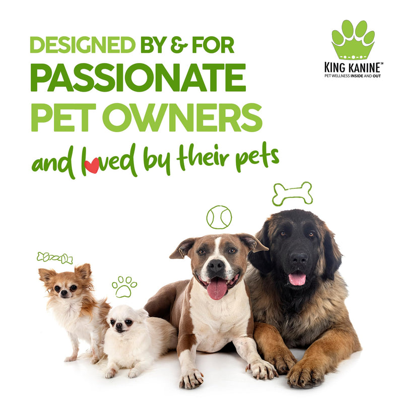 King Kanine Mushroom Plus, Protein & Joints 2 oz | Organic Powder to Improve Optimal Health & Pets Wellness | Supplement for Dogs & Cats Care Made with Fiber & Vitamins | Veterinarian Approved - PawsPlanet Australia