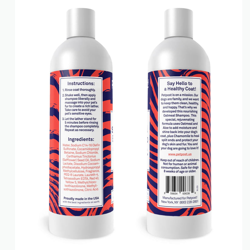 Petpost | Skunk Odor Shampoo for Dogs - Naturally Effective Deodorant Shampoo and Bad Smell Killer - Skunk Shampoo for Dogs or Cats 16 oz. 16oz. - PawsPlanet Australia