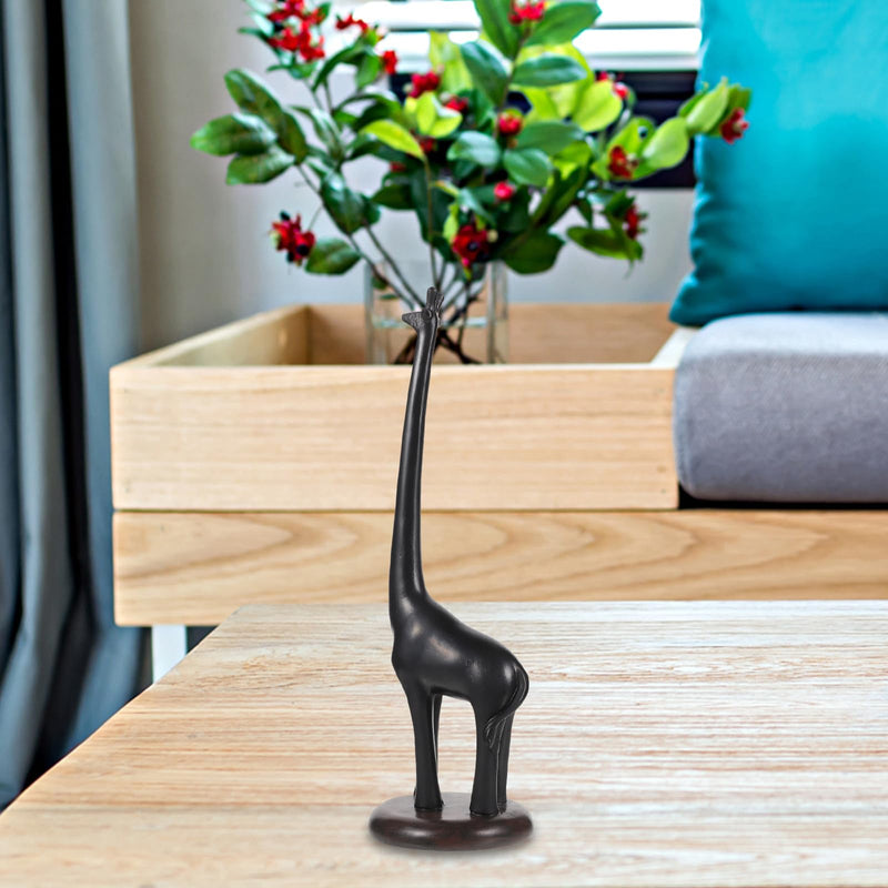Amosfun Giraffe Paper Towel Holder 10.43 Inch Standing Toilet Paper Holder Storage Stand Resin Kitchen Roll for Bathroom Kitchen Countertop Bedroom Living Room