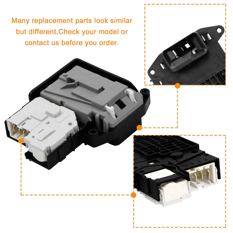 EBF61315802 Washer Door Lock Switch Assembly - Exact for L.G Front-Load Washers & Ken-More 796-series Washing Machine,Replace EBF62534401 2667085 AP5672154 PS7792232 EAP7792232 - NewNest Australia