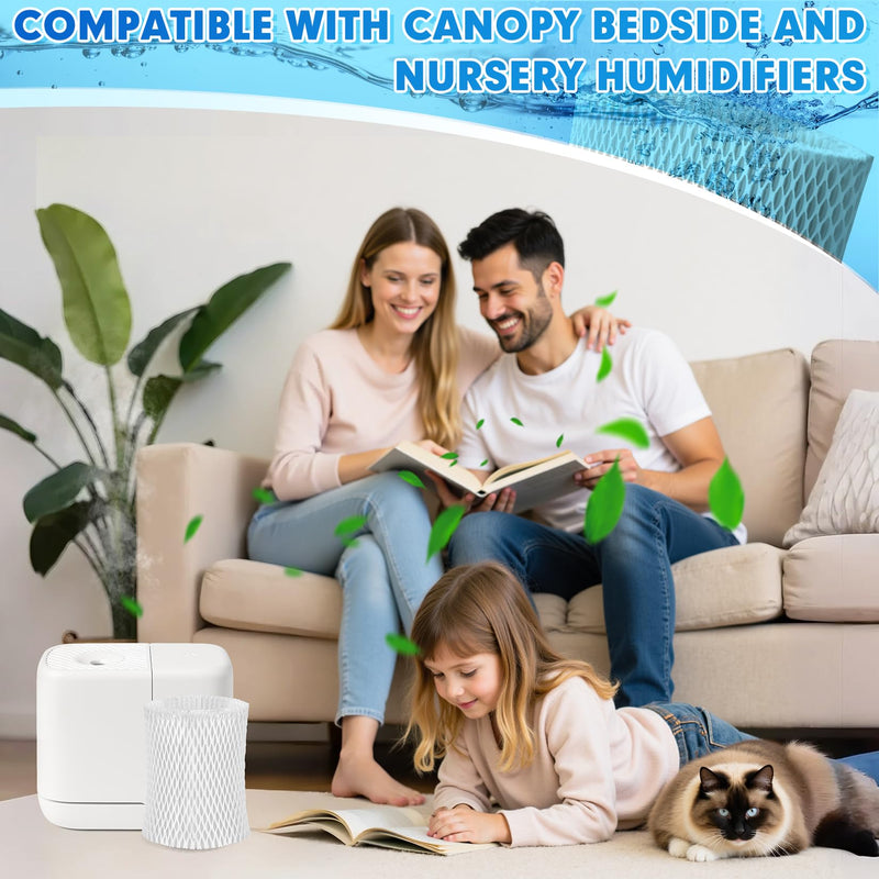 4 Pack Humidifier Wicking Replacement Filter Compatible with Canopy