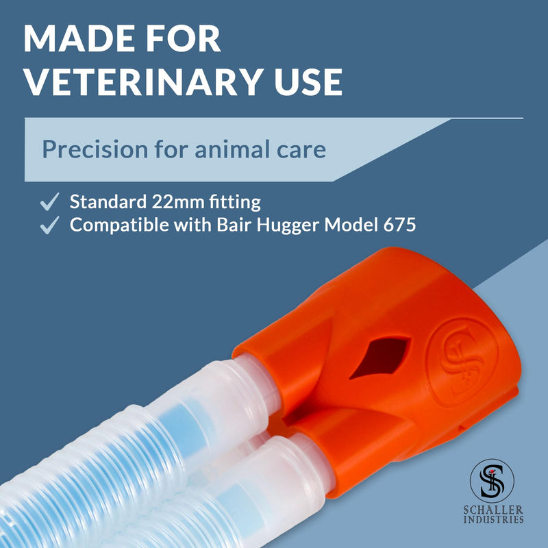 Schaller Industries Anesthesia Circuit Dryer Adapter - Veterinary Supplies for Veterinary Anesthesia - Efficient Veterinary Anesthesia Circuit Drying - Fits Bair Hugger Model 675
