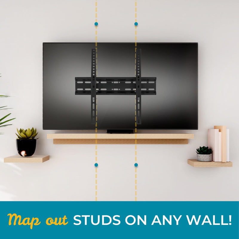 Go Hang It! Magnetic Stud Finder Buddy - Pendulum Stud Magnet with 4 Marking Pawns for Drywall, No Batteries, Finds Studs Fast for TV Mount, Shelves, Gallery Walls