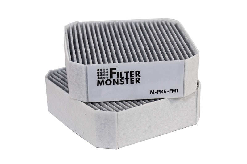 Filter-Monster Carbon Replacement Compatible with Molekule Pre-Filter for Molekule Air Purifier, 2 Pack 2 Pre-Filters