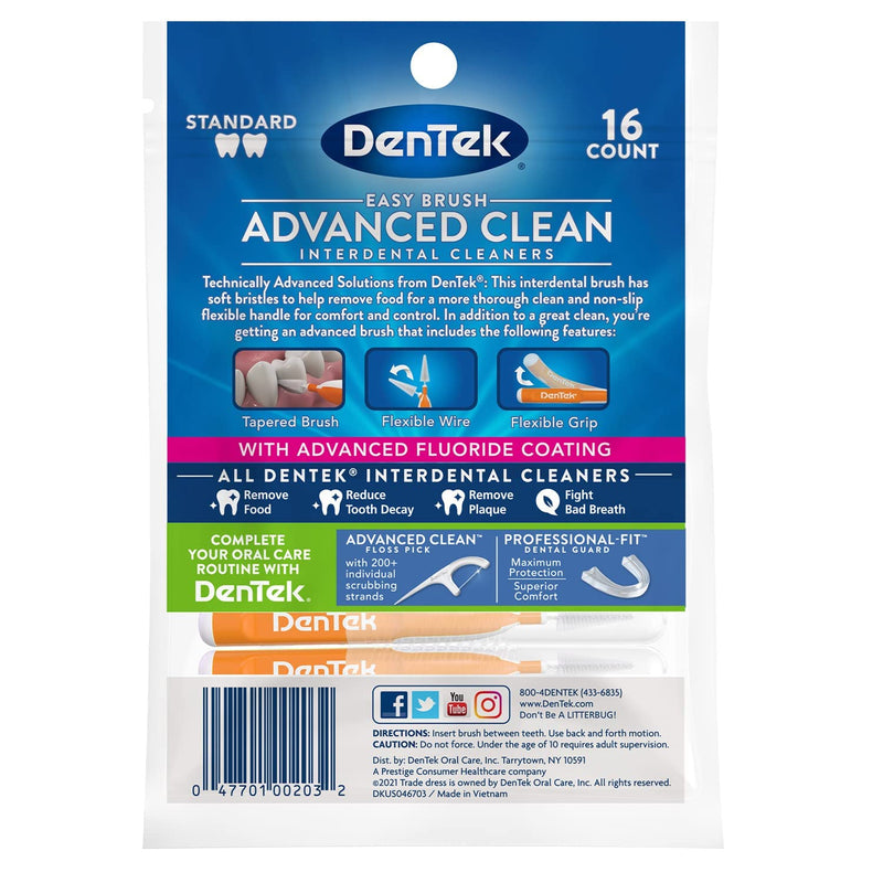 DenTek Easy Brush Cleaners 16 ea 16 Count (Pack of 1)