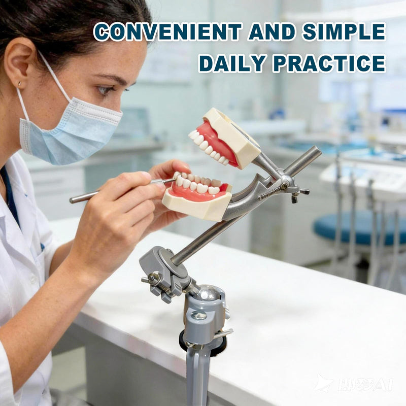 Typodont Training Mount，360° Motion Teeth Model Training Stand Fixed on Desk,Dental Schools Education Practical(Typodont Model is NOT Included)