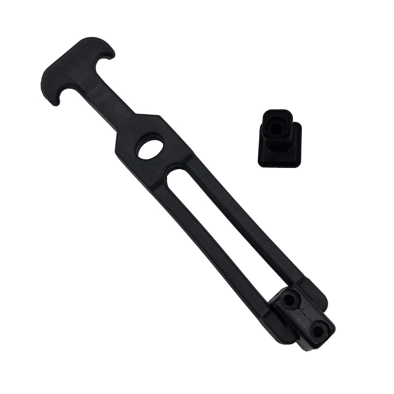 Creatyi 2 PCS Latest Model 8'' Rubber Flexible T-Handle Draw Latches,for Tool Box,Cooler, Golf Cart, Engineering Machine Hood or Farm Machinery Style 4