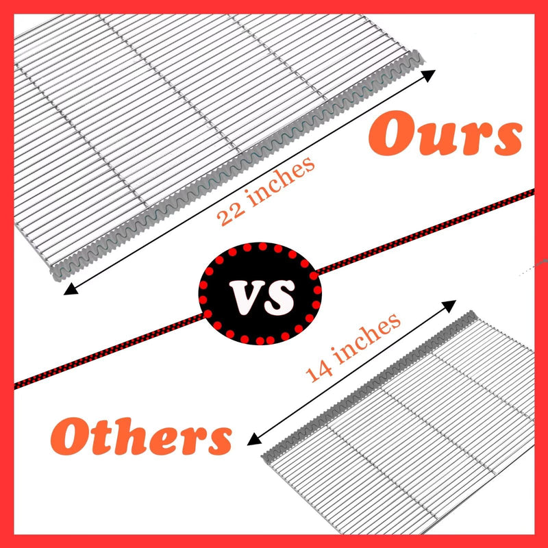 Extra Long 22 inch Silicone Oven Rack Shields Guards Oven Rack Protectors Prevents Hand and Arm Burns, Heat Resistant,Silicone, 2pcs,Red Red