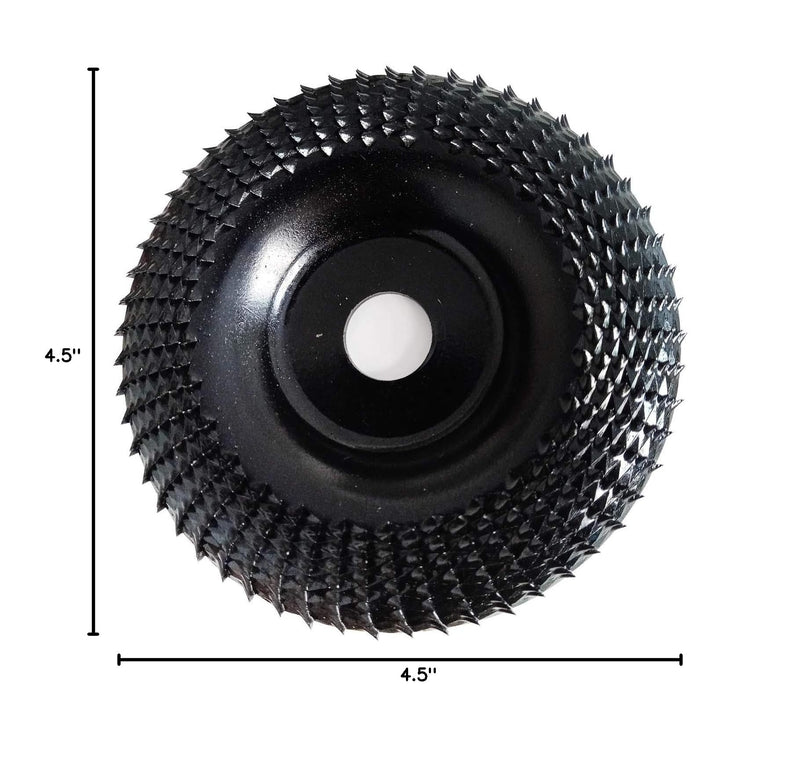 OBA Wood Carving Disc for Angle Grinder 4 1/2 Inch, Wood Shaping Grinding Wheel with 7/8” Arbor 4.5 Inch