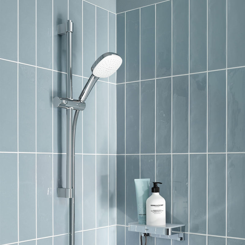 GROHE 26776002 Tempesta Hand Shower, 2-Spray, Square, 1.5 GPM, StarLight Chrome