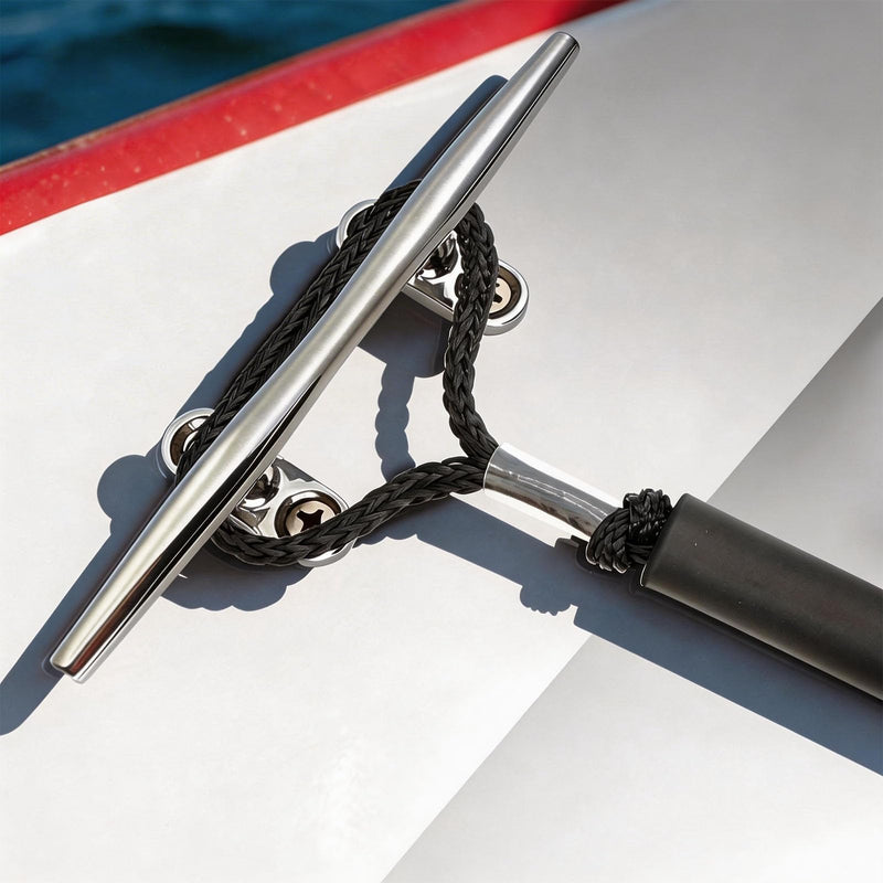 2FT Black Bungee Dock Lines for Boats, 2 Pc Heavy Duty Shock Absorbing Boat Dock Lines with 316 Stainless Steel Clips, Marine Grade Elastic Mooring Rope for Jet Ski, PWC, Kayak, Small Boat Accessories