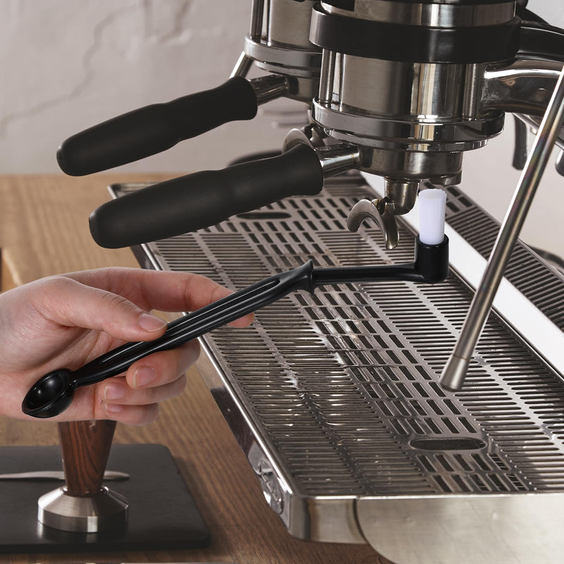 2 Pieces Espresso Machine Cleaning Brush Kit Espresso Cleaner Brushes Coffee Cleaning Brush with Spoon Head for Coffee Grinder and Espresso Cleanings Home Kitchen Accessories