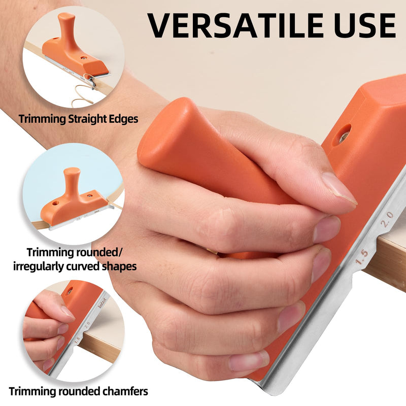 Imbot Edge Banding Trimmer，With Stainless Steel Blade For Deburring, Edge Planing, Correcting Wood Edges, Woodworking, Veneer, Edgebanding Trimming Tool, Gift For Dad