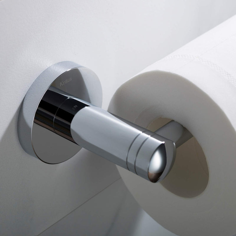 KRAUS Elie Bathroom Toilet Paper Holder, Chrome Finish, KEA-18829CH