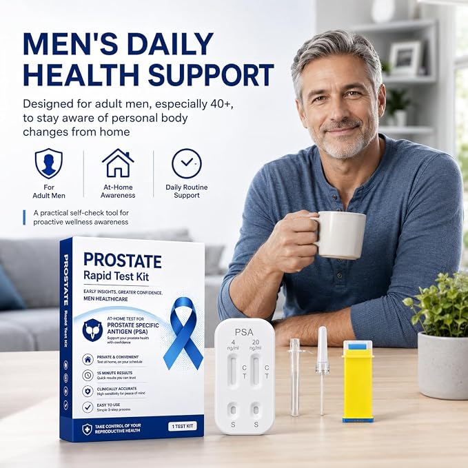 PSA Test kit at Home PSA Health, PSA Test Kit | Home PSA Test in 10 Minutes. Highly Accurate, Easy to Read and Use. Quick Results | Includes All Test Components - NewNest Australia