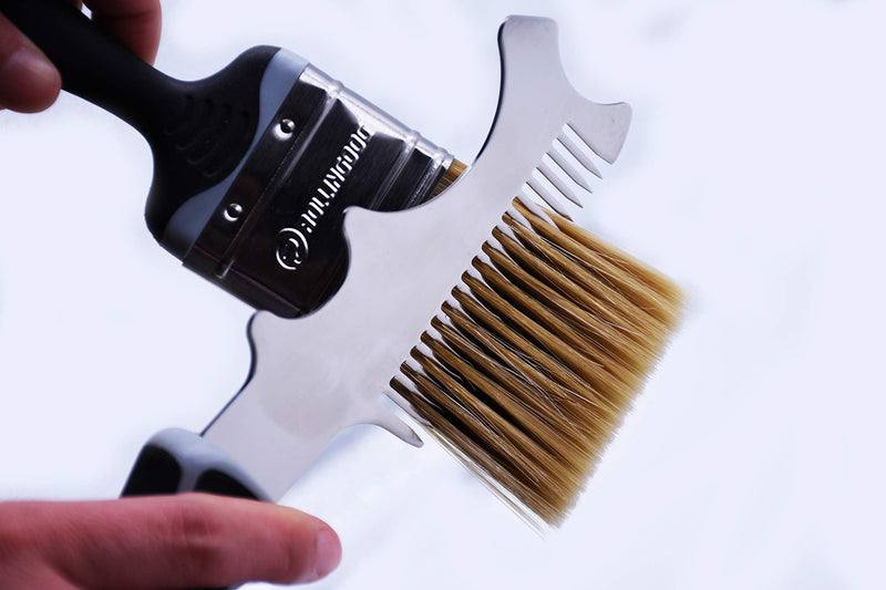 ROLLINGDOG 4 in 1 Paint Brush Comb - Paint Brush&Roller Cleaner Tool Metal Brush Roller Cleaner