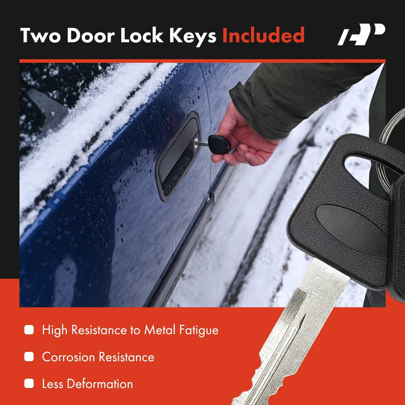 A-Premium Door Lock Cylinder with Key Set Compatible with Ford | for F-150 F150 1997-2003, F-250 F-350 1998-2007, F-250 F-350 Super Duty 1999-2007