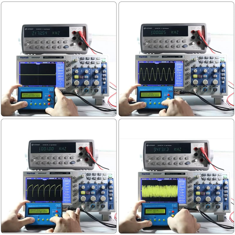 Mini DDS Signal Generator,1Hz-500kHz Multifunction Waveform Generator Signal Source with 7.83Hz Schumann Resonator, Ideal for Audio Testing, Oscilloscope Calibration, Tracking Down Circuit Faults 180MA