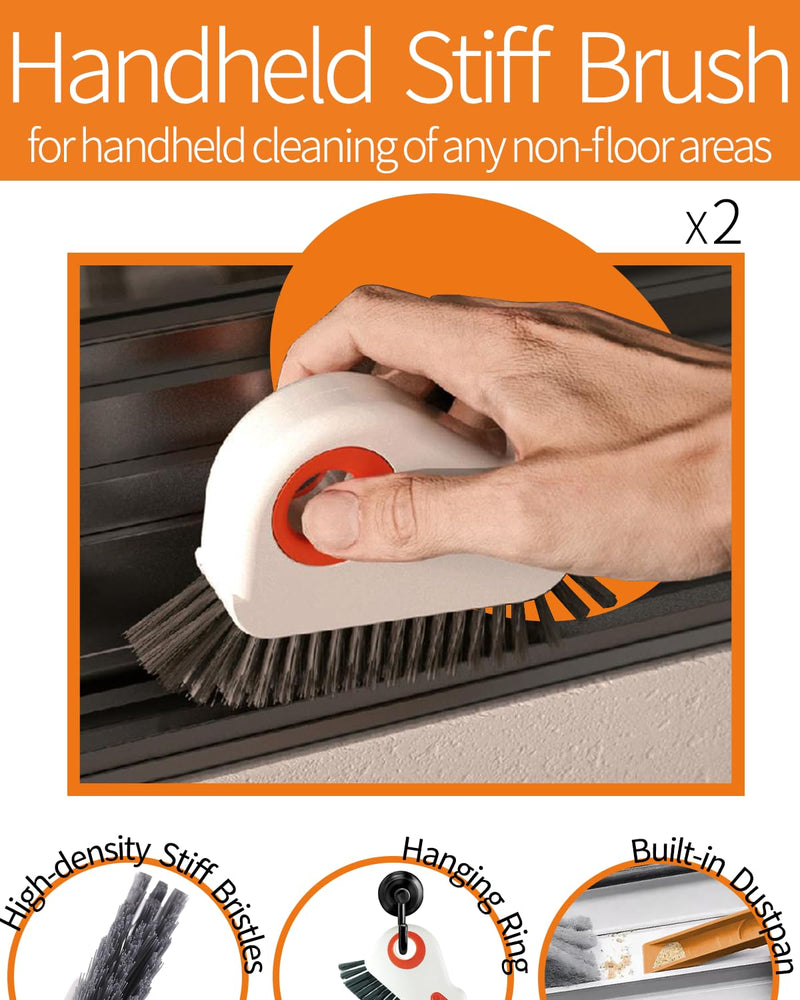 Window Track Cleaning Brush - 6PCS Multifunction Groove Cleaning Brush for Household Crevice Nooks and Crannies - NewNest Australia