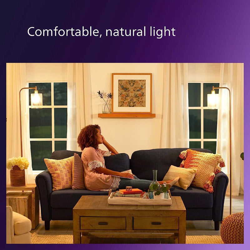 PHILIPS LED 100W A19 4-Pack Ultra Definition Daylight (5000K) 1500 Lumen (11.5W = 100W) Dimmable Clear Flicker-Free Light Bulbs Daylight (5000k) 8 Pack