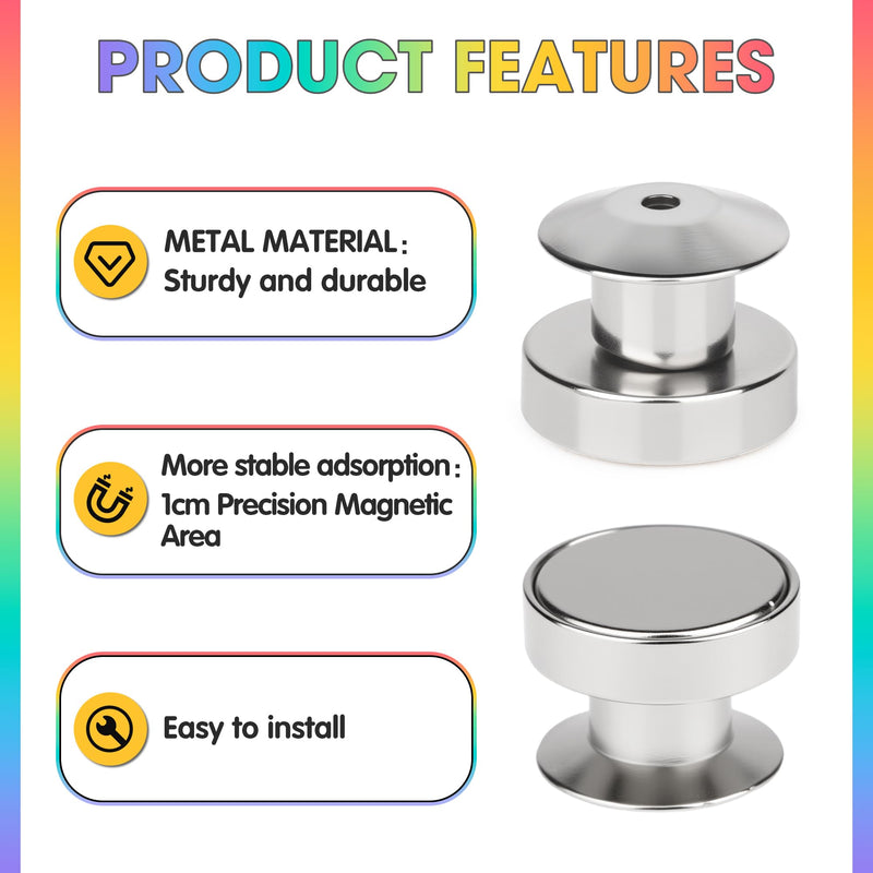 50PCS Magnetic Pin Backs for Enamel Pins Convert Enamel pin to Refrigerator Magnets Conversion Tool for Refrigerator for Home Office Whiteboard Fridge Decor and Gifts Enamel Pins Not Included