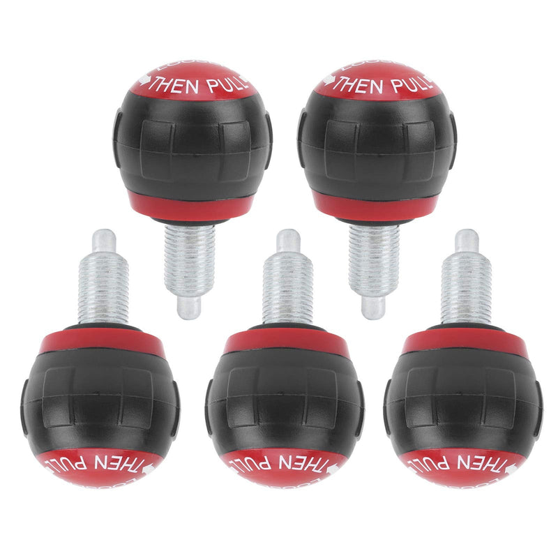 Weight Stack Pin, Durable Synthetic Handle Pull Pins 5 Pack M16 50x45mm for Home Gyms Commercial Fitness Centers Weight Training Enthusiasts Equipment Replacement