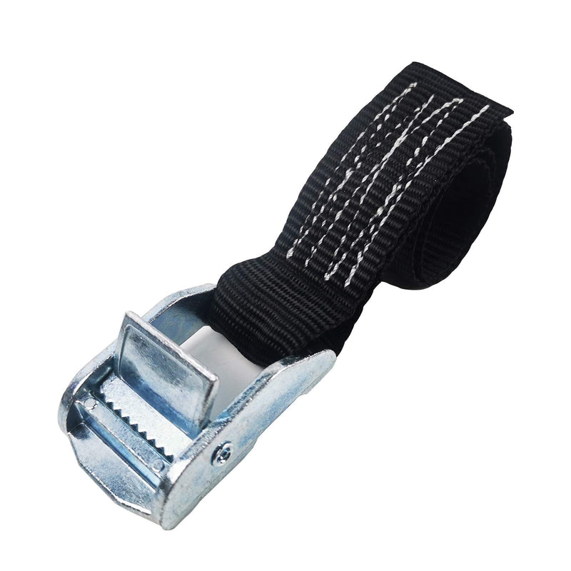 KJE 1500 lbs 1" x 2' Tie Down Straps, 2 Pack Adjustable Lashing Straps Ratchet Straps Heavy Duty Ratchet Tie Down Straps Cargo Straps with Cam Buckle Suitable for Carrying Various Cargo or Luggage 2Pcs 1" x 2'