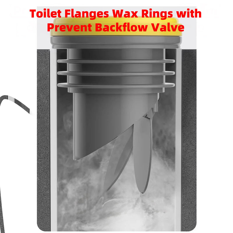 Toilet Flanges Wax Rings with Prevent Back Flow Valve, Upgrade The Thickened Toilet Flange Sealing Ring Fits 3.2-4 inch Waste Lines. 50 - NewNest Australia
