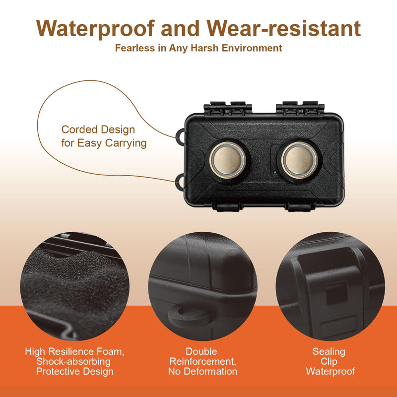 Strong Magnetic Hide a Key: Magnetic Key Box for Under Car, Versatile for Home & Outdoor | Rainproof & Windproof, Key Box with a Large Magnet(black, single) 1